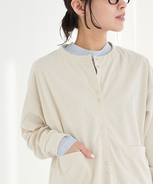 CRAFT STANDARD BOUTIQUE（クラフトスタンダードブティック）の「シアーメッシュロングスリーブインナー（Tシャツ/カットソー・レディース・ライトブルー/ダークグレー/ライトイエロー・FREE）」の10枚目の写真