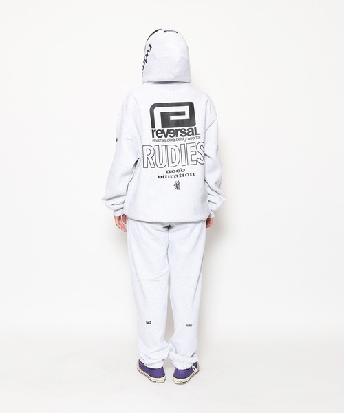 RUDIE'S（ルーディーズ）の「RUDIE'S x reversal HOOD SWEAT（パーカー・メンズ・アッシュグレー/ブラック・L/XL/XXL）」の2枚目の写真