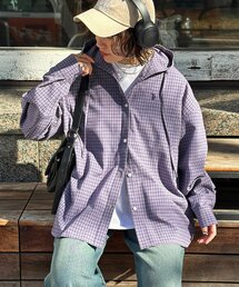 【U.S. POLO ASSN.】フードチェックシャツ