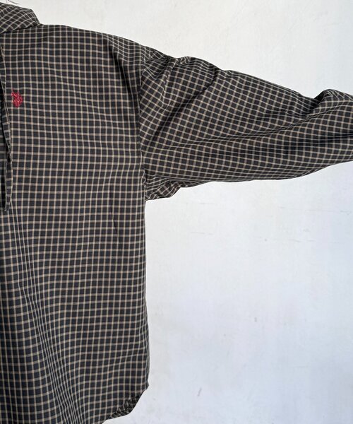 U.S. POLO ASSN.（ユーエスポロアッスン）の「【U.S. POLO ASSN.】フードチェックシャツ（シャツ/ブラウス・レディース・グリーン/パープル/ネイビー/アイボリー・FREE）」の21枚目の写真