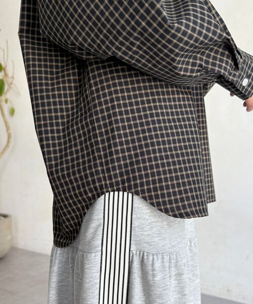 U.S. POLO ASSN.（ユーエスポロアッスン）の「【U.S. POLO ASSN.】フードチェックシャツ（シャツ/ブラウス・レディース・グリーン/パープル/ネイビー/アイボリー・FREE）」の22枚目の写真