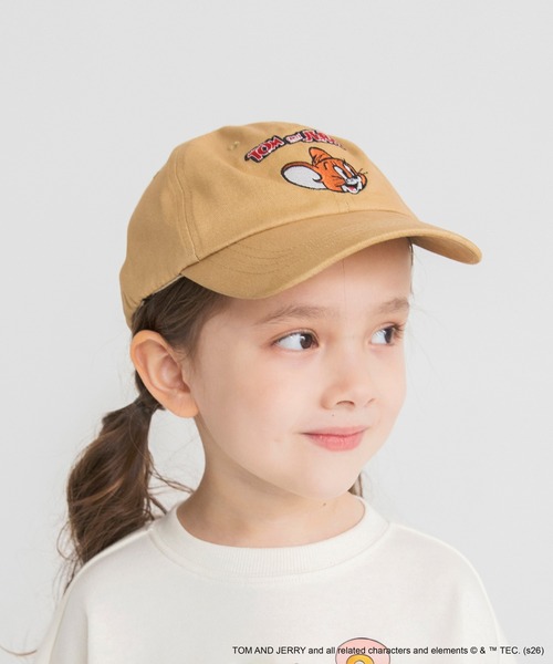 BRANSHES(ブランシェス)の「【トムとジェリー】刺繍キャップ(キャップ・キッズ・ベージュ/ブラック・L/M)」の4枚目の写真
