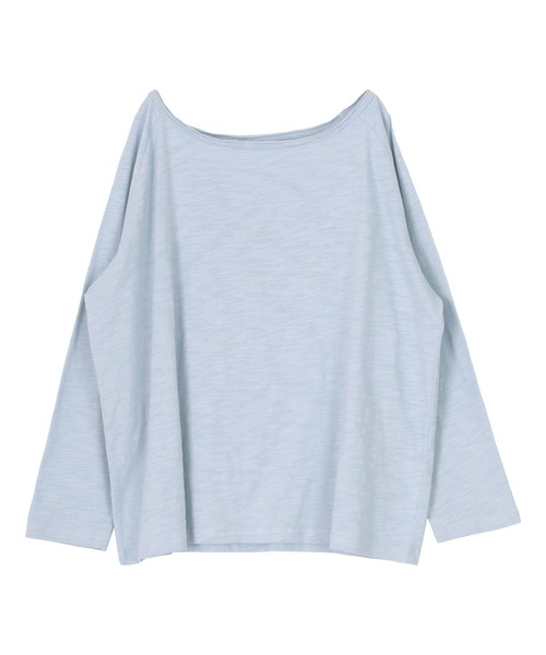 titivate(ティティベイト)の「ルーズロングスリーブカットソー(Tシャツ/カットソー・レディース・ネイビー/ライトグレー/ブルー/ライトイエロー/オフホワイト/ライトピンク・FREE)」の21枚目の写真