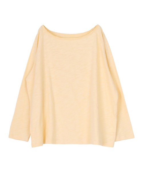 titivate(ティティベイト)の「ルーズロングスリーブカットソー(Tシャツ/カットソー・レディース・ネイビー/ライトグレー/ブルー/ライトイエロー/オフホワイト/ライトピンク・FREE)」の22枚目の写真