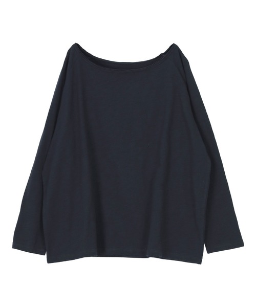 titivate(ティティベイト)の「ルーズロングスリーブカットソー(Tシャツ/カットソー・レディース・ネイビー/ライトグレー/ブルー/ライトイエロー/オフホワイト/ライトピンク・FREE)」の20枚目の写真