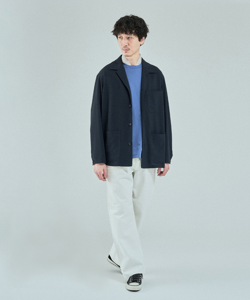 EDIFICE（エディフィス）の「ウール サッカーブルゾン（その他アウター・メンズ・ダークブルー/ブラック系その他・SMALL/MEDIUM/LARGE）」の5枚目の写真