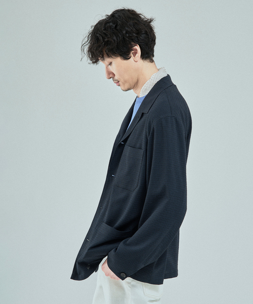 EDIFICE（エディフィス）の「ウール サッカーブルゾン（その他アウター・メンズ・ダークブルー/ブラック系その他・SMALL/MEDIUM/LARGE）」の7枚目の写真