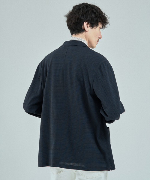 EDIFICE（エディフィス）の「ウール サッカーブルゾン（その他アウター・メンズ・ダークブルー/ブラック系その他・SMALL/MEDIUM/LARGE）」の8枚目の写真