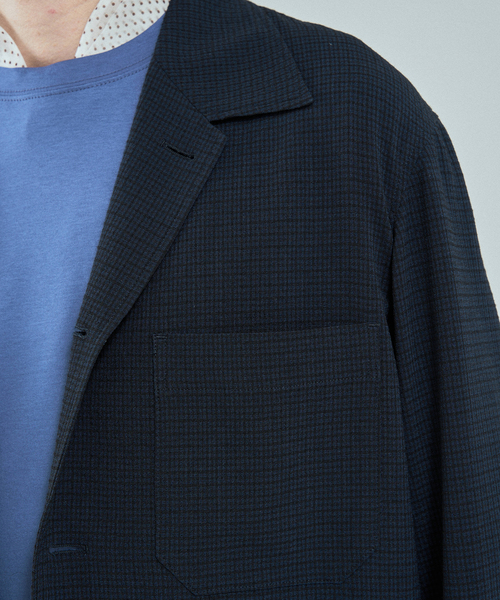 EDIFICE（エディフィス）の「ウール サッカーブルゾン（その他アウター・メンズ・ダークブルー/ブラック系その他・SMALL/MEDIUM/LARGE）」の9枚目の写真