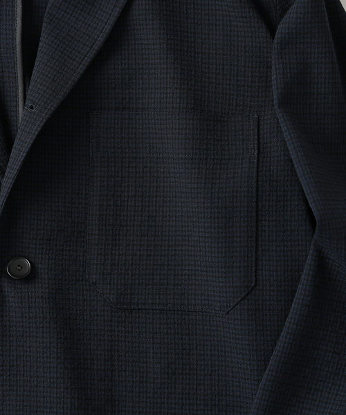 EDIFICE（エディフィス）の「ウール サッカーブルゾン（その他アウター・メンズ・ダークブルー/ブラック系その他・SMALL/MEDIUM/LARGE）」の15枚目の写真