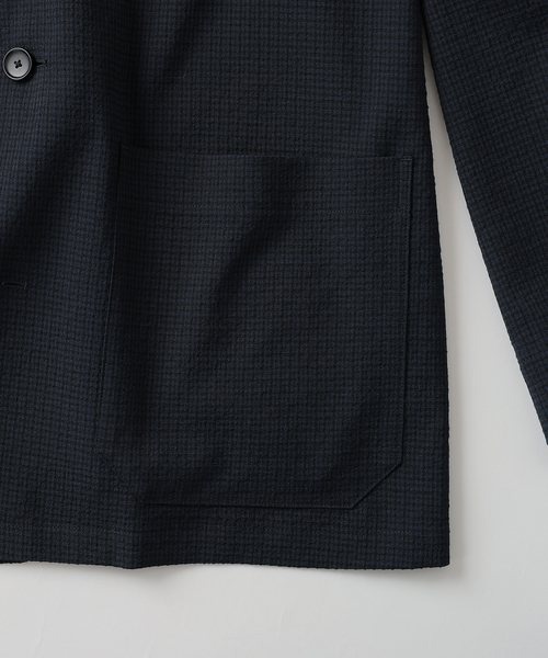 EDIFICE（エディフィス）の「ウール サッカーブルゾン（その他アウター・メンズ・ダークブルー/ブラック系その他・SMALL/MEDIUM/LARGE）」の16枚目の写真