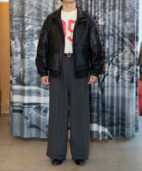 CCU (シーシーユー)の「BOMBER JACKET GOAT(ブルゾン・メンズ・ブラック・2)」の4枚目の写真