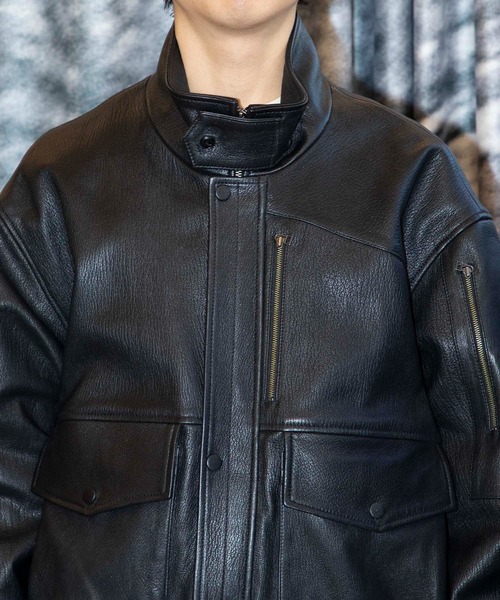 CCU (シーシーユー)の「BOMBER JACKET GOAT(ブルゾン・メンズ・ブラック・2)」の8枚目の写真