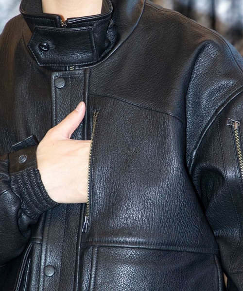 CCU (シーシーユー)の「BOMBER JACKET GOAT(ブルゾン・メンズ・ブラック・2)」の11枚目の写真