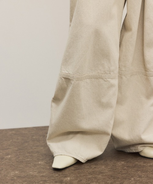 ADAM ET ROPE'（アダムエロペ）の「コットンリネンカーヴィーパンツ（その他パンツ・レディース・キナリ/ブラック・38/36）」の11枚目の写真