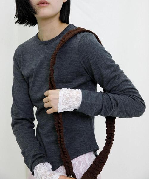 RODE SKO(ロデスコ)の「hun RODESKO Gather strap(その他小物・レディース・オフホワイト/ミント/ブルー系その他/レッド系その他/ブラウン/ピンク系その他/ブラック・ONE)」の4枚目の写真
