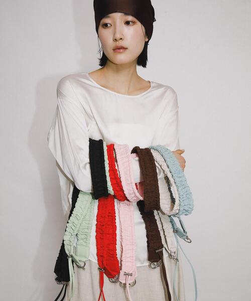 RODE SKO(ロデスコ)の「hun RODESKO Gather strap(その他小物・レディース・オフホワイト/ミント/ブルー系その他/レッド系その他/ブラウン/ピンク系その他/ブラック・ONE)」の12枚目の写真