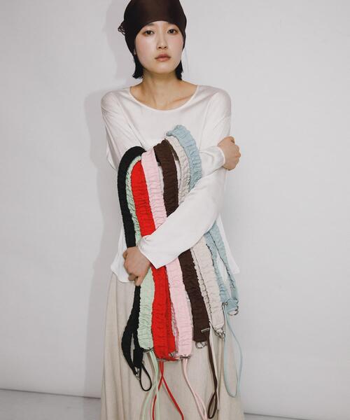RODE SKO(ロデスコ)の「hun RODESKO Gather strap(その他小物・レディース・オフホワイト/ミント/ブルー系その他/レッド系その他/ブラウン/ピンク系その他/ブラック・ONE)」の16枚目の写真