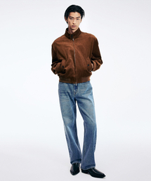 TNGT（ティーエヌジーティー）の「Straight Fit Denim Pants (Washed Blue) TNPA6E106B2（デニムパンツ）」