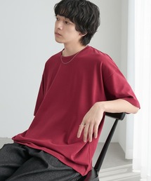 【COOL EASY COMFORTシリーズ】接触冷感 クールベーシック オーバーサイズ クルーネック 半袖Tシャツ / UVカット