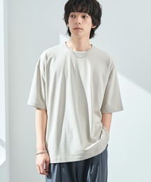 【COOL EASY COMFORTシリーズ】接触冷感 クールベーシック オーバーサイズ クルーネック 半袖Tシャツ / UVカット