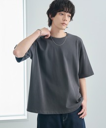 【COOL EASY COMFORTシリーズ】接触冷感 クールベーシック オーバーサイズ クルーネック 半袖Tシャツ / UVカット