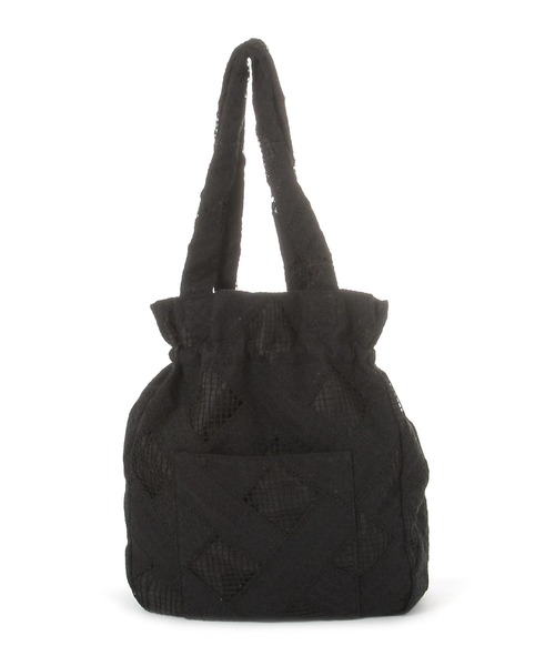 niko and...(ニコアンド)の「【A4サイズ収納可能】レーストートバッグ(トートバッグ・レディース・その他1/イエロー/ナチュラル/ブラック・0)」の8枚目の写真