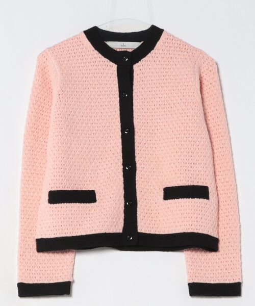 ジオモチーフニットジャケット（カーディガン/ボレロ）｜TIARA