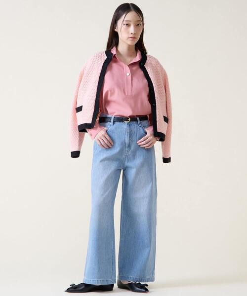 Tiara（ティアラ）の「ジオモチーフニットジャケット（カーディガン/ボレロ・レディース・ピンク/ブルー・FREE）」の11枚目の写真