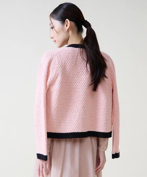 Tiara（ティアラ）の「ジオモチーフニットジャケット（カーディガン/ボレロ・レディース・ピンク/ブルー・FREE）」の16枚目の写真