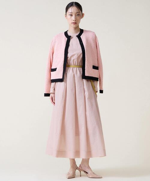 Tiara（ティアラ）の「ジオモチーフニットジャケット（カーディガン/ボレロ・レディース・ピンク/ブルー・FREE）」の17枚目の写真