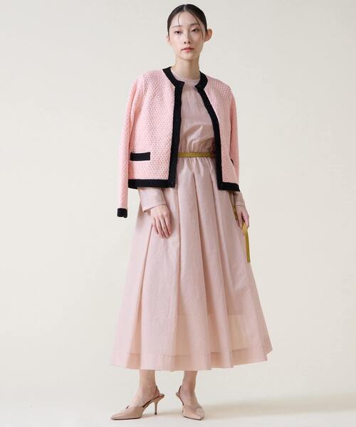 Tiara（ティアラ）の「ジオモチーフニットジャケット（カーディガン/ボレロ・レディース・ピンク/ブルー・FREE）」の18枚目の写真