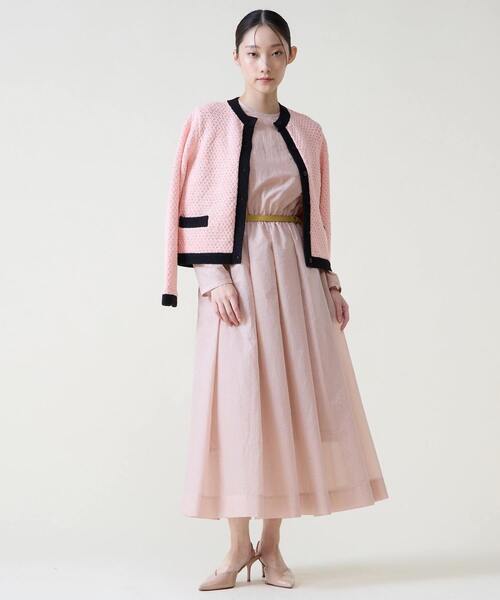 Tiara（ティアラ）の「ジオモチーフニットジャケット（カーディガン/ボレロ・レディース・ピンク/ブルー・FREE）」の19枚目の写真