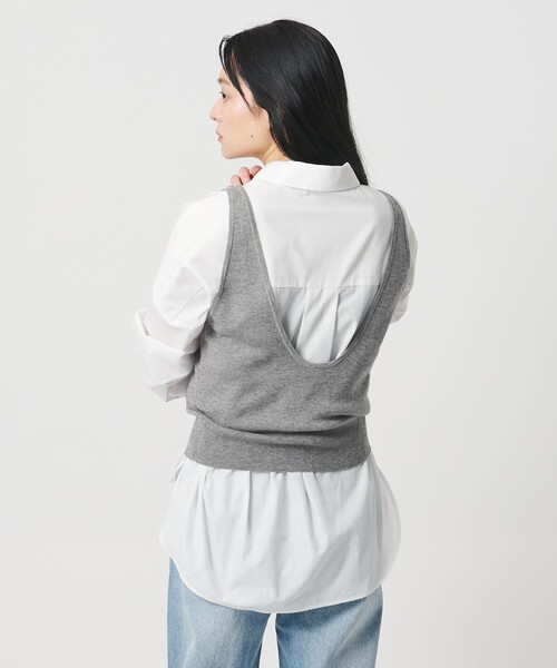MARW UNITED ARROWS（マルゥ ユナイテッドアローズ）の「＜MARW UNITED ARROWS＞ニット ビスチェ（タンクトップ・レディース・オフホワイト/グレー系/ブラック・FREE）」の11枚目の写真