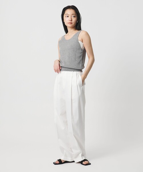 MARW UNITED ARROWS（マルゥ ユナイテッドアローズ）の「＜MARW UNITED ARROWS＞ニット ビスチェ（タンクトップ・レディース・オフホワイト/グレー系/ブラック・FREE）」の15枚目の写真