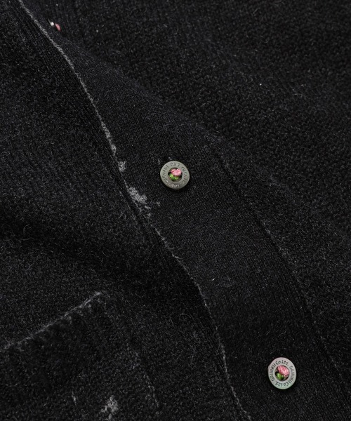 DAIRIKU（ダイリク）の「Flower Button Printed Knit Cardigan（カーディガン/ボレロ・メンズ・アクア/ブラック・M）」の8枚目の写真