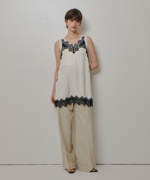 allureville(アルアバイル)の「レースキャミ(シャツ/ブラウス・レディース・オフホワイト/グレー系その他/ブラック・2)」の11枚目の写真