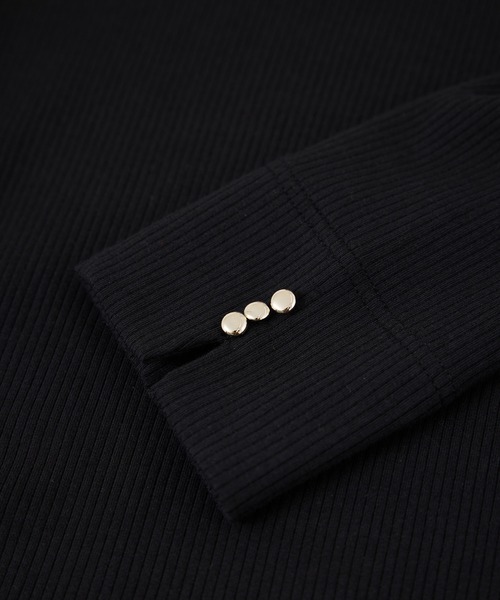 ROPE' PICNIC（ロペピクニック）の「ハートネックリブジャケットインナー（Tシャツ/カットソー・レディース・ブラック/ホワイト/サックスブルー・M/L）」の14枚目の写真