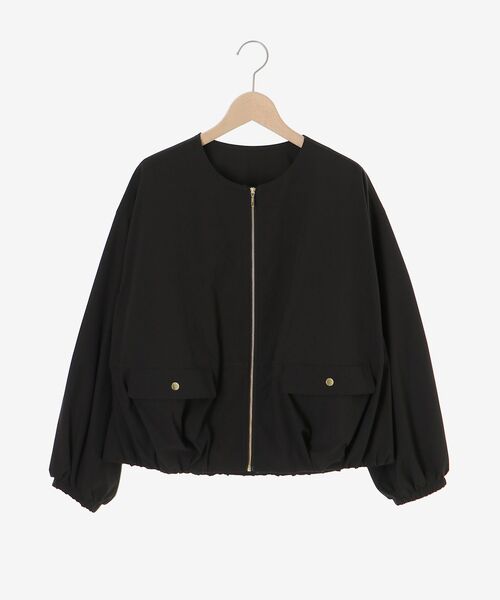 le.coeur blanc（ルクールブラン）の「サーブルクロスバルーンブルゾン（ブルゾン・レディース・ブラウン/チャコールグレー・38）」の11枚目の写真