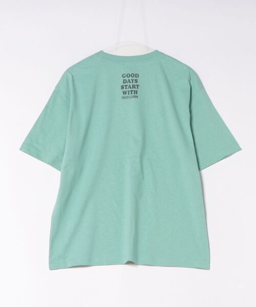 FRUIT OF THE LOOM(フルーツオブザルーム)の「FTL x PEANUTS 19/-スラブ天竺1 / ピーナッツ コラボ 半袖Tシャツ / SNOOPY'S FLOWER(Tシャツ/カットソー・メンズ・アイボリー/サックスブルー・S/M/L)」の6枚目の写真