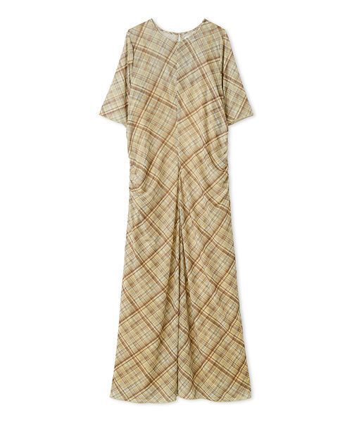 emmi(エミ)の「シアーメッシュチェックワンピース(ワンピース・レディース・イエロー/ライトブルー・1/0)」の15枚目の写真