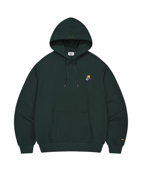 Double Wappen Fleece Sweet Green — двусторонняя флисовая толстовка, зеленая