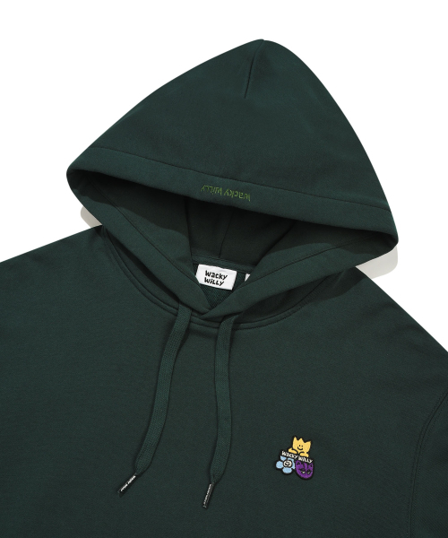 Wacky WiLLy(ワッキーウィリー)の「ダブルワッペンフードスウェットグリーン(パーカー・レディース・その他・SMALL/MEDIUM/LARGE/X-LARGE)」の4枚目の写真