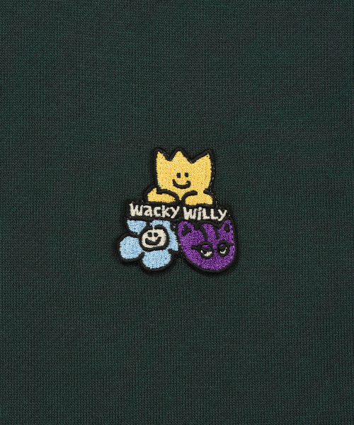 Wacky WiLLy(ワッキーウィリー)の「ダブルワッペンフードスウェットグリーン(パーカー・レディース・その他・SMALL/MEDIUM/LARGE/X-LARGE)」の5枚目の写真