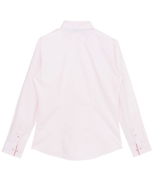 TOKYO SHIRTS（トウキョウシャツ）の「形態安定ノンアイロン レギュラー 長袖ビジネスワイシャツ（ビジネスシャツ・レディース・ピンク・XS/S/M/L）」の2枚目の写真