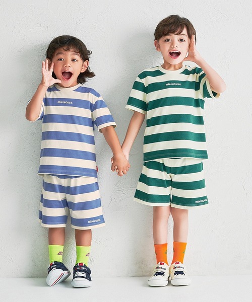 MIKI HOUSE（ミキハウス）の「【WEB限定】ボーダー５分丈パンツ（その他パンツ・キッズ・ブルー/ピンク/グリーン系その他/ベージュ・140cm/130cm/120cm/110cm/100cm/90cm/80ｃｍ）」の17枚目の写真