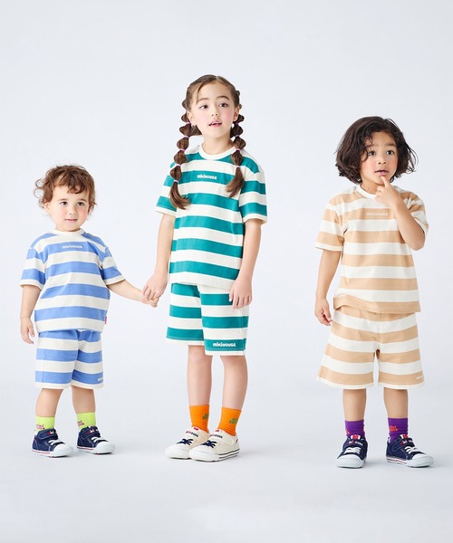 MIKI HOUSE（ミキハウス）の「【WEB限定】ボーダー５分丈パンツ（その他パンツ・キッズ・ブルー/ピンク/グリーン系その他/ベージュ・140cm/130cm/120cm/110cm/100cm/90cm/80ｃｍ）」の20枚目の写真
