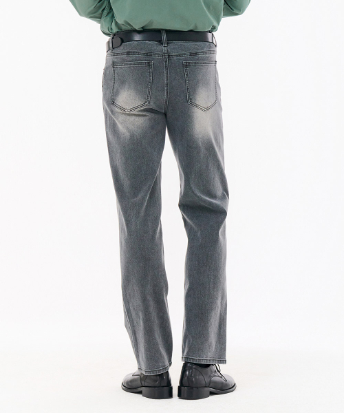 CHASECULT（チェイスカルト）の「男性グレーインバンディングストレートデニムパンツ-FARK2313B02（デニムパンツ・メンズ・チャコールグレー・70/76/82/86/92）」の5枚目の写真