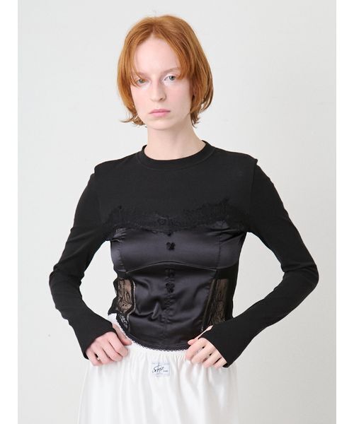 最終お値下 Sorin Corset Docking Top Corset Docking Top/コルセットドッキングトップ（Tシャツ/カットソー