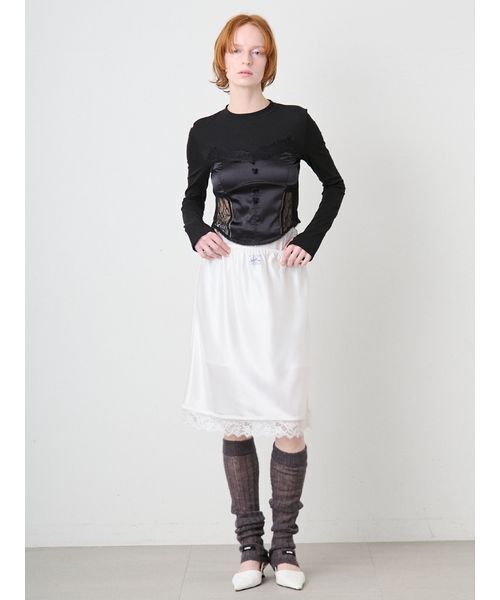 SORIN(ソリン )の「Corset Docking Top/コルセットドッキングトップ(Tシャツ/カットソー・レディース・ダークグレー/ホワイト/ブラック・38)」の10枚目の写真